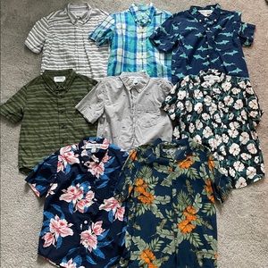 Boys Small Short Sleeve Button Down Shirts
